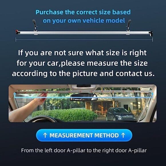 Easy to Install Car Sun Shade - Retractable, Nanomaterials, Fits Most Models - Picture 4 of 4
